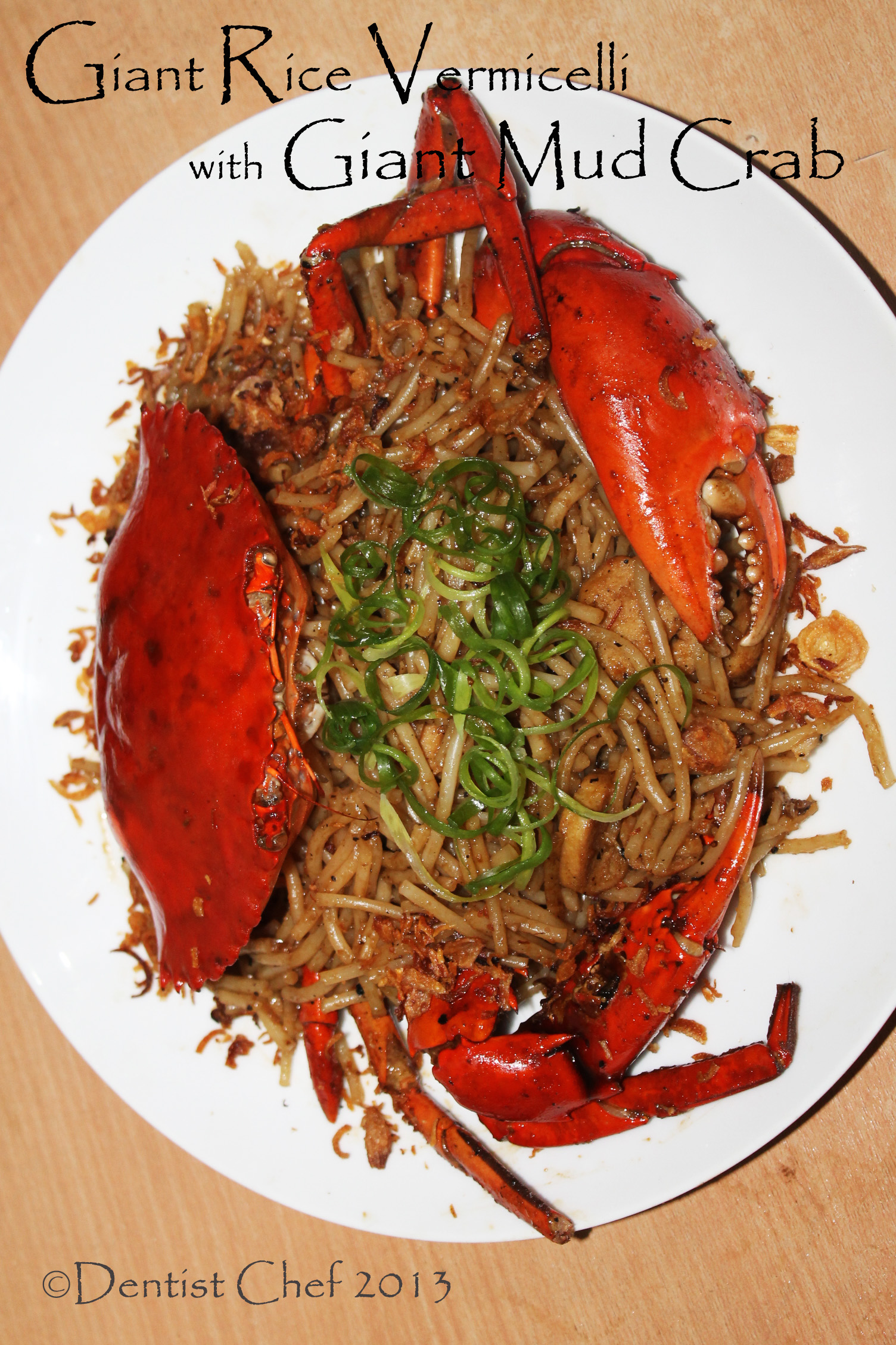 Rice noodle crab recipe  DENTIST CHEF