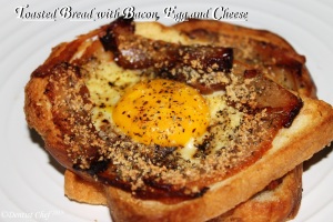 toasted bread with bacon egg and cheese breakfast recipe