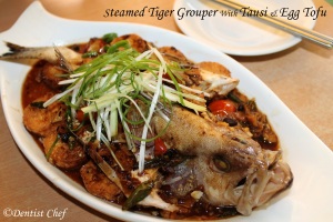 steamed tiger grouper garoupa tausi black bean tofu
