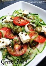 greek salad recipe cucumber olive salad  feta cheese