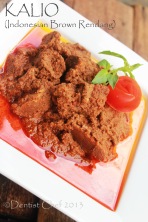 Resep kalio daging sapi rendang padang indonesian beef rendang brown color