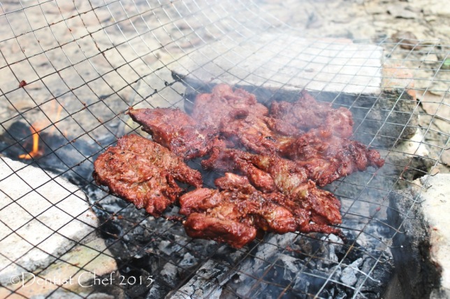 hot smoked cured meat beef strip grilled barbeque pork tenderloin venison recipe resep daging asap sei babi sapi ntt
