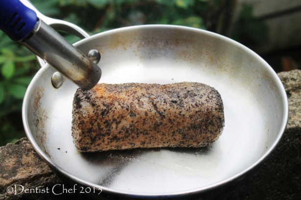 blowtorch seared beef tenderloin dry aged filet mignon making beef wellington porcini mushrooms en croute boeuf